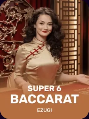 Super 6 Baccarat, jogo de Ezugi no lobby da MaxWin
